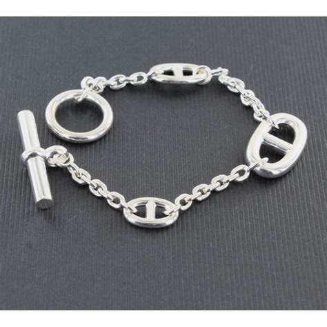 bracelet hermes vintage argent|bracelet hermes farandole occasion.